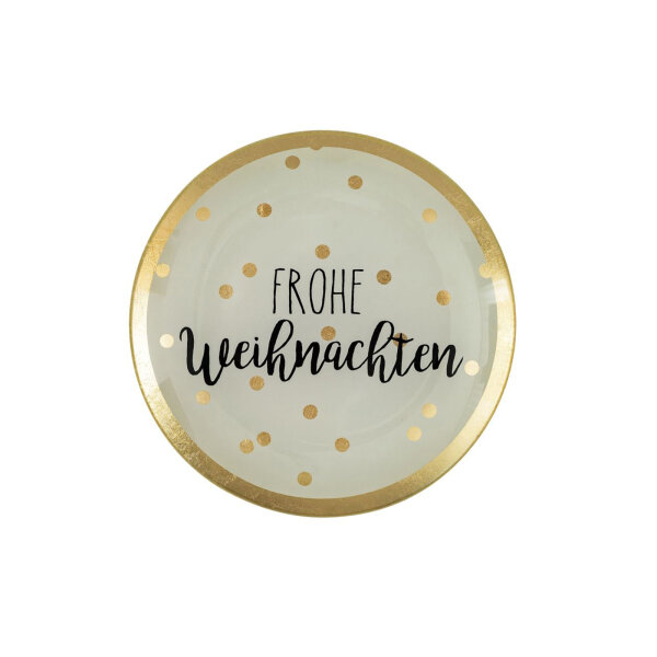Glasteller Love Plates "Frohe Weihnachten" von Giftcompany