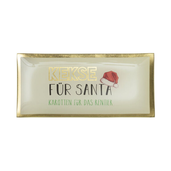 Glasteller Love Plates "Kekse für Santa" von Giftcompany