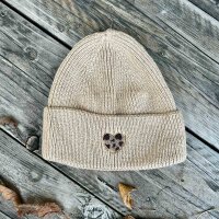 Strickmütze "Herz Leo" taupe