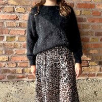 Angora-Strickpulli "schwarz" One Size