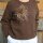 Brosche "Feder" taupe
