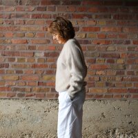 Mohair-Strickpulli "beige" One Size