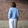 Mohair-Strickpulli "hellblau" One Size