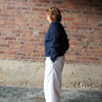 Mohair-Strickpulli "dunkelblau" One Size
