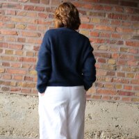 Mohair-Strickpulli "dunkelblau" One Size