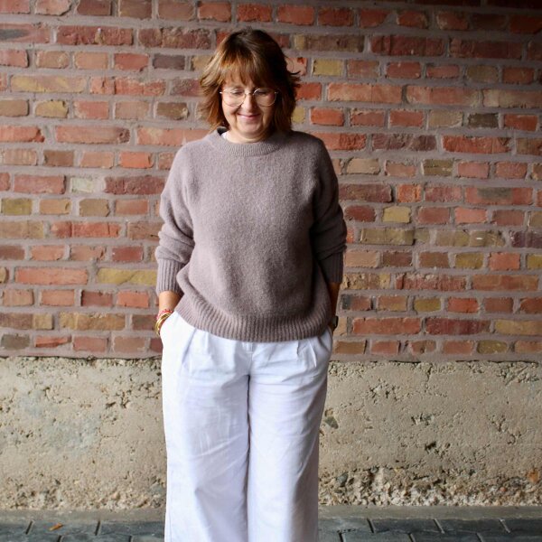 Strickpulli "Davan" taupe One Size