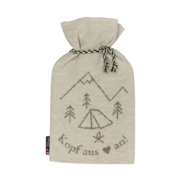 Silvretta Wärmflasche "Kopf aus" von David Fussenegger