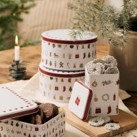 Gebäckdose mit Weihnachtsmotiven"My...
