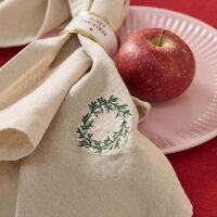 Stoffserviette "Tradition mit Kranz" von IB Laursen