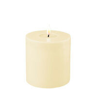 LED-Stumpenkerze 10x10cm "creme" von DELUXE...