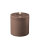 LED-Stumpenkerze 10x10cm "mokka" von DELUXE Homeart