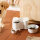 Dose geformt wie ein Hundeknochen mit Hundemotiv und Messbecher von IB Laursen