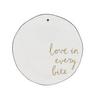 Kleiner Kuchenteller/Cake Plate "love in every...