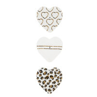 Herzteller "brown/white" von Bastion Collections