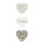 Herzteller "brown/white" von Bastion Collections