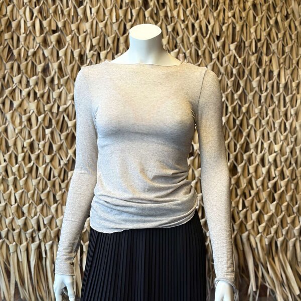 Cashmere-Modal-Mix Shirt hellbraun meliert One Size