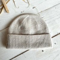 Strickmütze beige