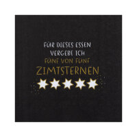 Serviette 33x33 "Zimtsterne" von Räder