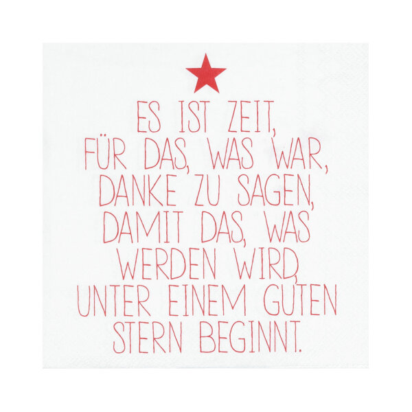 Serviette 33x33 "Es ist Zeit" von Räder