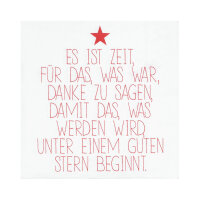 Serviette 33x33 "Es ist Zeit" von Räder