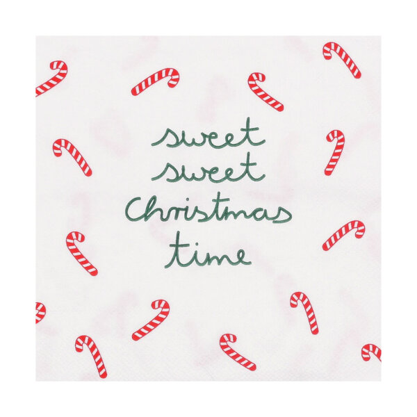 Cocktailserviette 25x25 "Sweet, sweet christmas time" von Räder