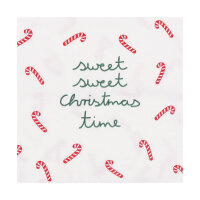 Cocktailserviette 25x25 "Sweet, sweet christmas...