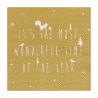Serviette 33x33 "Its the most wonderful" von...