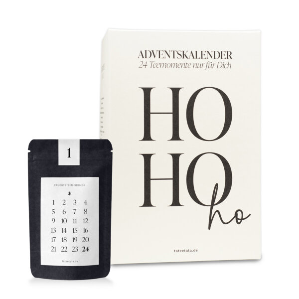 Adventskalender 2025 | 24 schwarze Tütchen von TaTeeTaTa