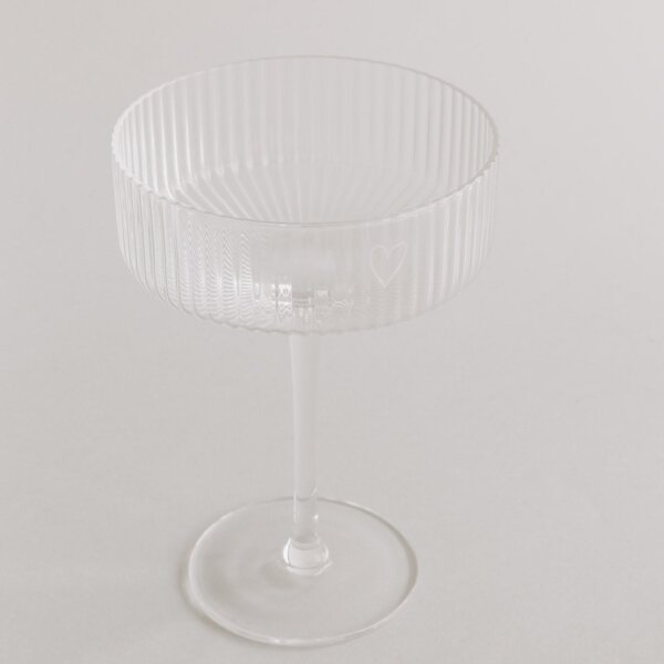 Champagnerglas "Herz" von Eulenschnitt