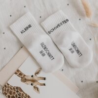 Babysocken "Kleine Schwester" von Eulenschnitt 3M