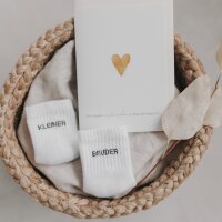 Babysocken "Kleiner Bruder" von Eulenschnitt 3M