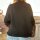 Rautenpullover braun-schwarz One Size
