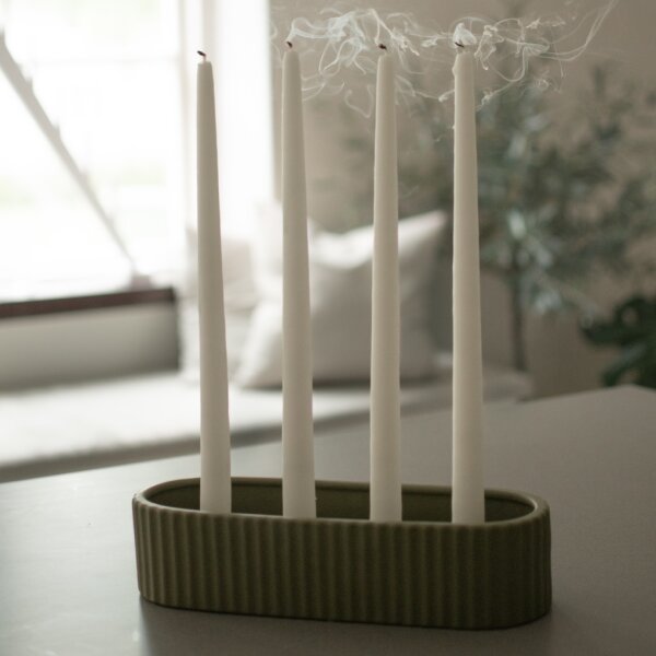 Adventskerzenhalter Stripe green von DBKD