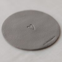 Untersetzer "rundum glücklich" 2er Set anthrazit/grau von Eulenschnitt