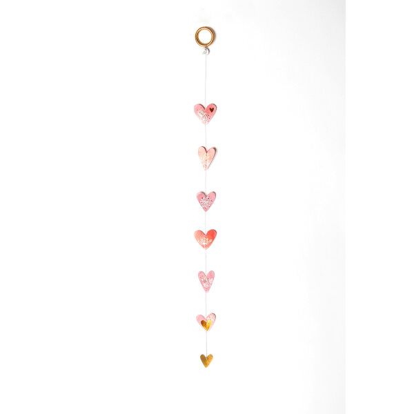 Mini Herzkette von Good old Friends rosa gold