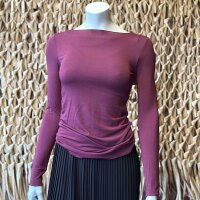 Cashmere-Modal-Mix Shirt bordeaux One Size