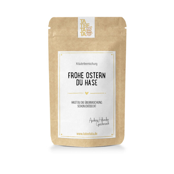 Tee "Frohe Ostern du Hase" klein von TateeTaTa 12g