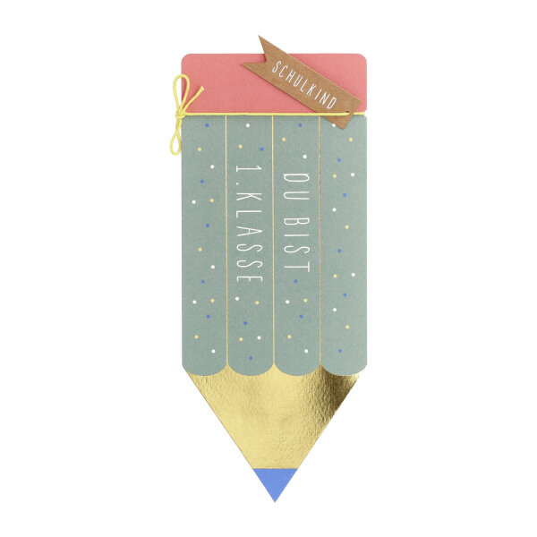 Einschulungskarte "Du bist 1. Klasse" von Räder