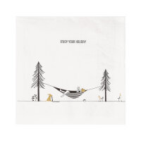 Serviette 33x33 "Enjoy your holiday" von...