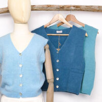 Alpaka Weste "jeansblau" von Sarah & Sally