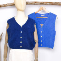 Alpaka Weste "azurblau" von Sarah & Sally