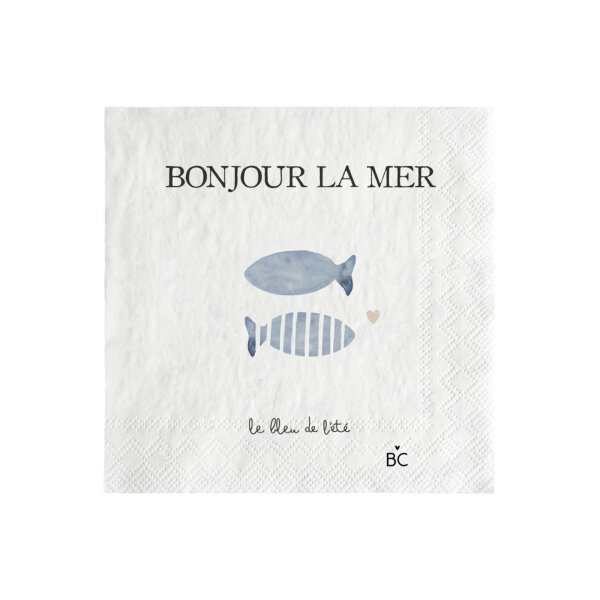 Servietten "Bonjour La Mer" von Bastion Collections