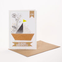 Konfirmationsblumenkarte "Boot" von Good old...