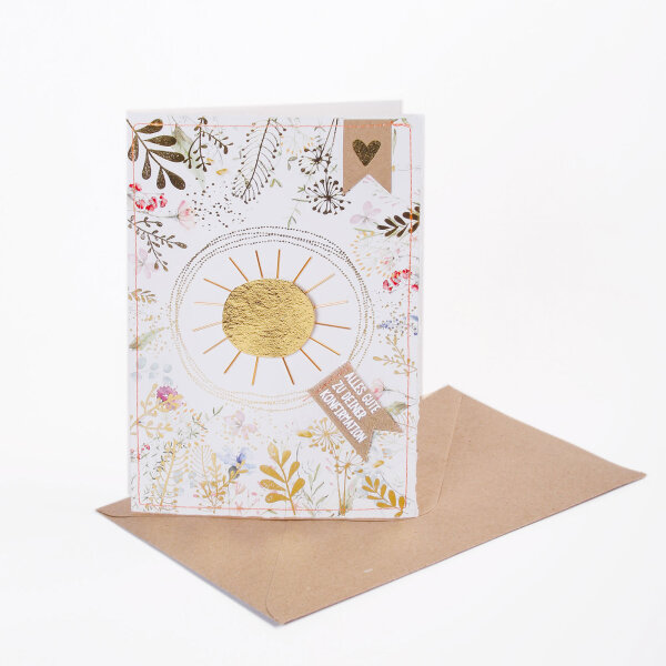 Konfirmationsblumenkarte "Sonne" von Good old friends