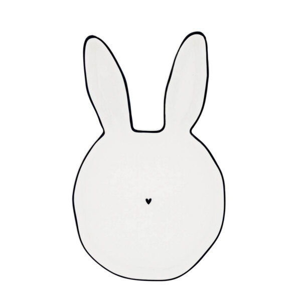 Teller Hase / Plate "white bunny" von Bastion Collections