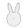 Teller Hase / Plate "white bunny" von Bastion Collections