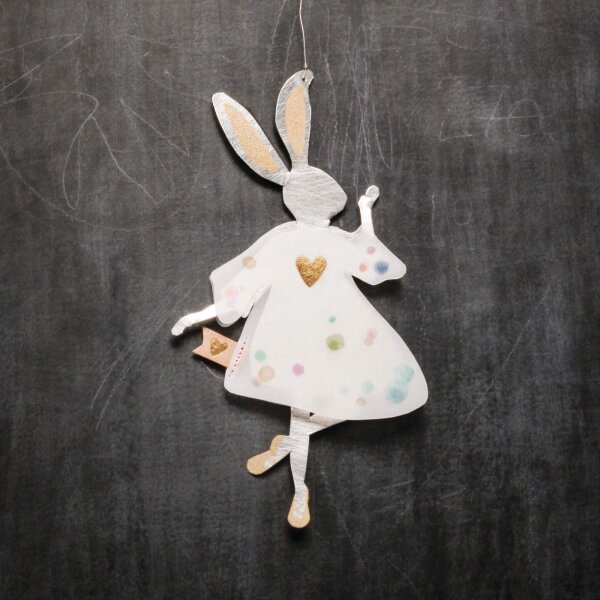 Wunschhasen von Good old Friends Herz gold