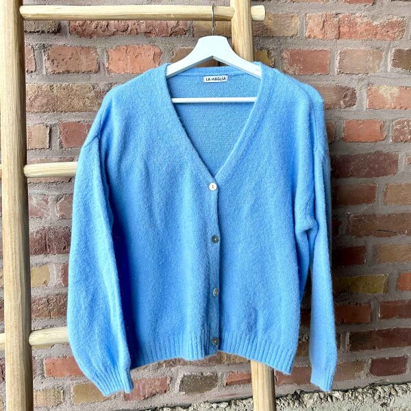 Strickjacke Sina "himmelblau" One Size