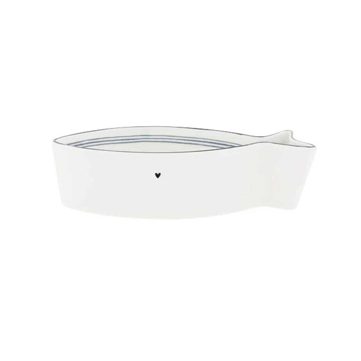 Schüssel Fisch / Fish Bowl "white/blue small...