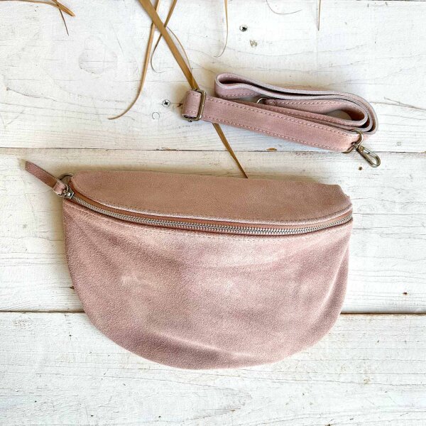 Hipbag "L" Velours altrosa